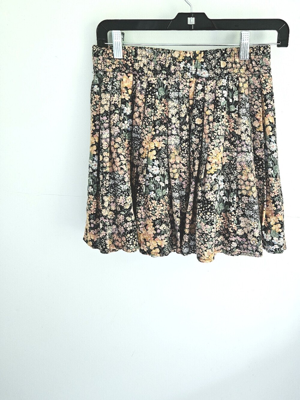 American Eagle Floral Skirt Smocked Waistline